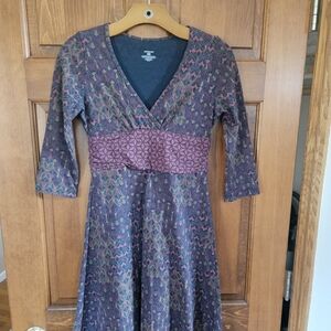 Patagonia Purple and Pink Long Sleeve Dress